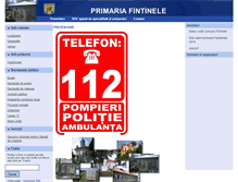 Tablet Screenshot of fintinele.infoprimarie.ro