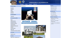 Desktop Screenshot of dumbrava.infoprimarie.ro