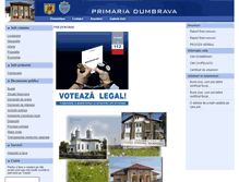 Tablet Screenshot of dumbrava.infoprimarie.ro